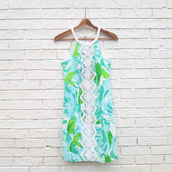 Lilly Pulitzer Pearl Shift Dress in Poolside Blue - Picture 2 of 9